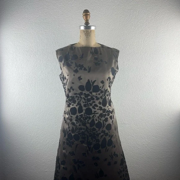 Vintage l 50s S Christian Dior New York Tailored Silk Velvet A-Line Dress Suit